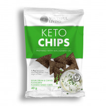 Keto Chips Sour cream & Chives 40g